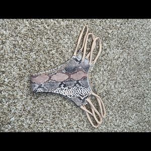Snake skin Montce bikini Bottoms